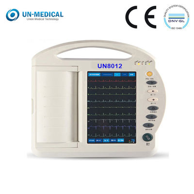 بهترین دستگاه ECG 10 اینچ 12 لید بیمارستانی با هزینه کمتر UN8012 با ضبط حرارتی