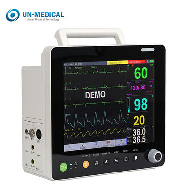 First Aid SPO2 NIBP ECG Multi Parameter Patient Monitor with جعبه لوازم جانبی